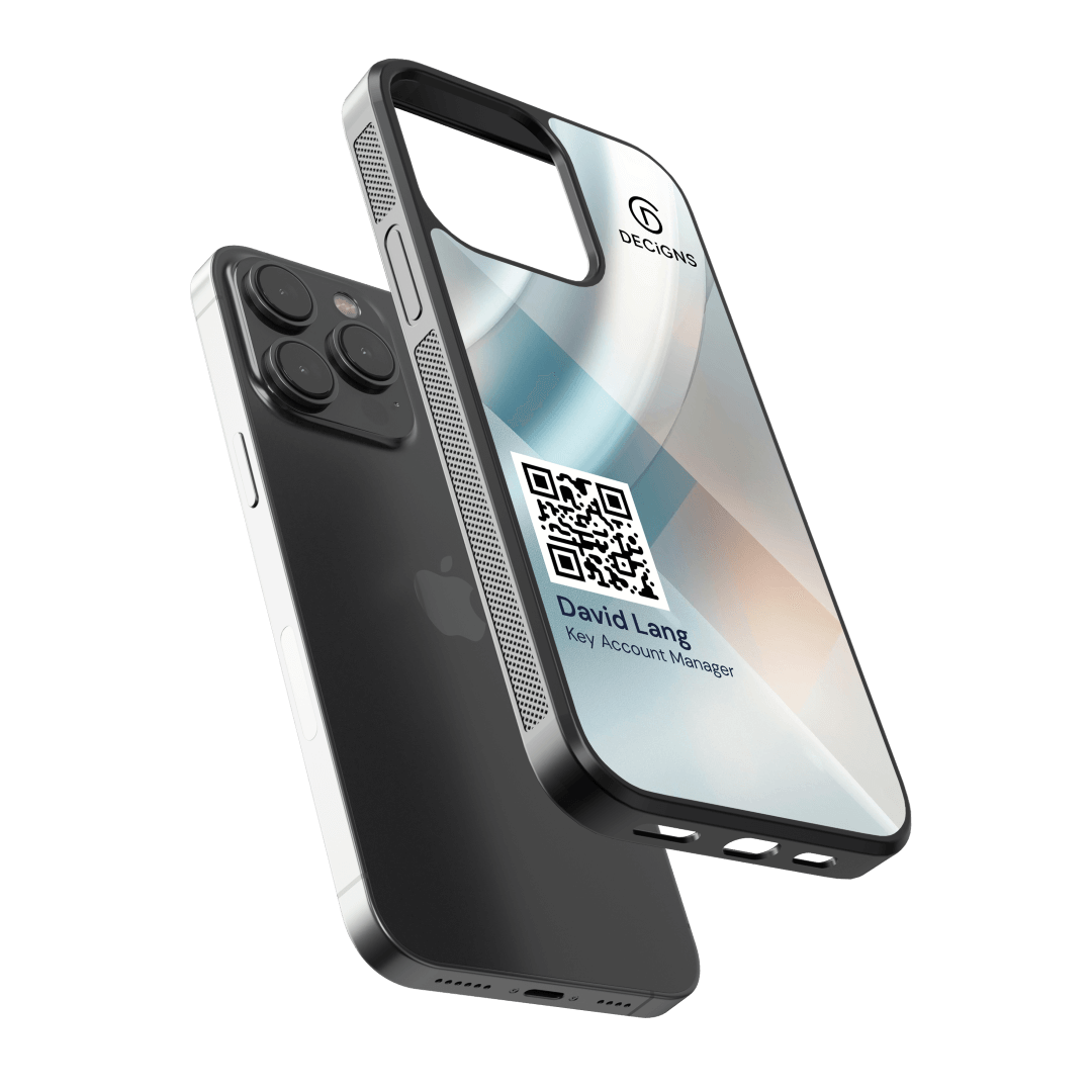 Signature Glass Apple iPhone Case YOUR BRAND YOUR NAME – Bild 2
