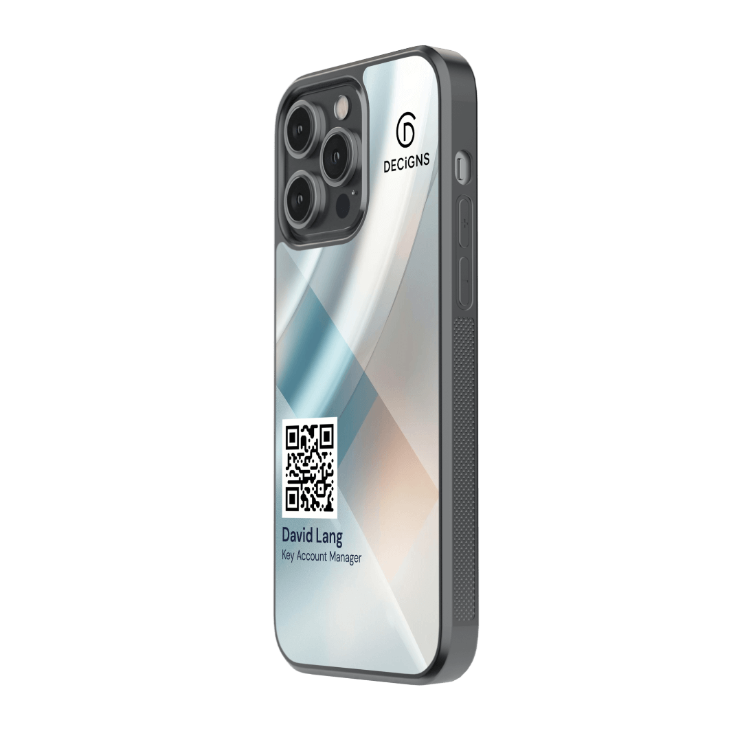Signature Glass Apple iPhone Case YOUR BRAND YOUR NAME – Bild 3